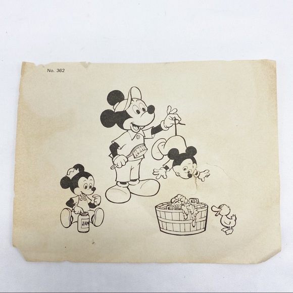 Vintage 1975 Mickey Mouse Bath Wall Decor 5 Pc Set - Picture 11 of 11